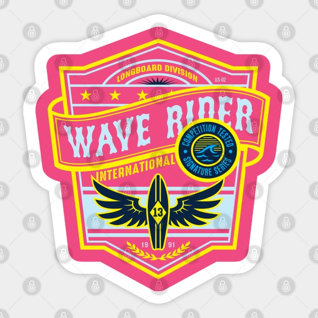 Wave Rider Sticker by spicoli13